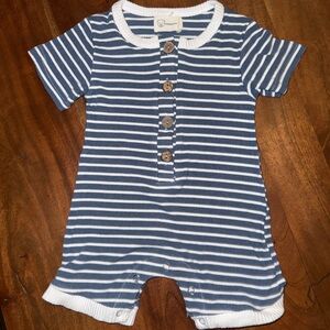 Navy and White Striped Kids Bodysuit
